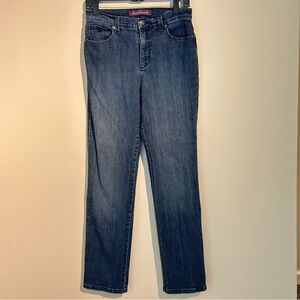 Gloria Vanderbilt Straight Leg Medium Blue Jeans